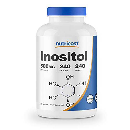 Nutricost Inositol Capsules 500mg, 240 Capsules - Veggie Capsules, Non-GMO, Gluten Free (Myo-Inositol)