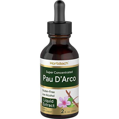 PAU D’Arco Tincture | 2 fl oz Liquid Extract Drops | Vegetarian, Non-GMO, Gluten Free Supplement | by Horbaach