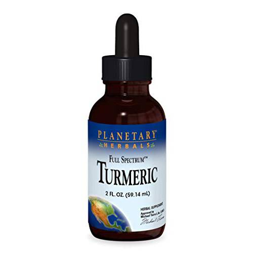 Planetary Herbals Turmeric Extract, Full Spectrum Liquid Drops - Botanical Support for The Liver, 95% Curcuminoids - 2 Fluid oz