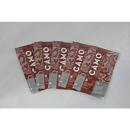 6 Packs CAMO Natural Leaf Wraps Chocolate 30 Sheets Herbal Chamomile Mate + DSS Scoop Card