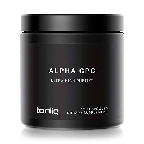 Ultra High Purity Alpha GPC Capsules - 600mg Concentrated Formula - 99%+ Highly Purified and Highly Bioavailable Nootropic - 120 Capsules Alpha GPC Supplement