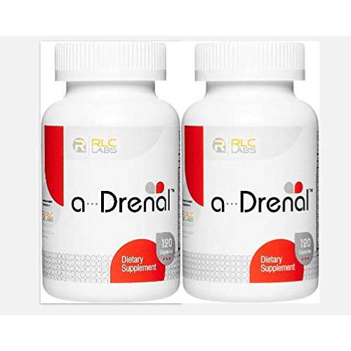 RLC, a-Drenal, Adrenal Support for Stress Relief and Energy, 120 Capsules - 2 Pack (240 Capsules)