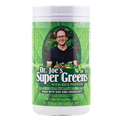 Dr. Joe’s Super Greens - Vegan, Green, Superfood Powder with Rice Protein