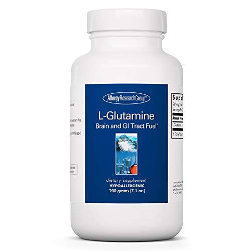 Allergy Research Group - L-Glutamine Powder - Amino Acid - Brain and GI Tract Fuel - 200 g (7.1 oz)