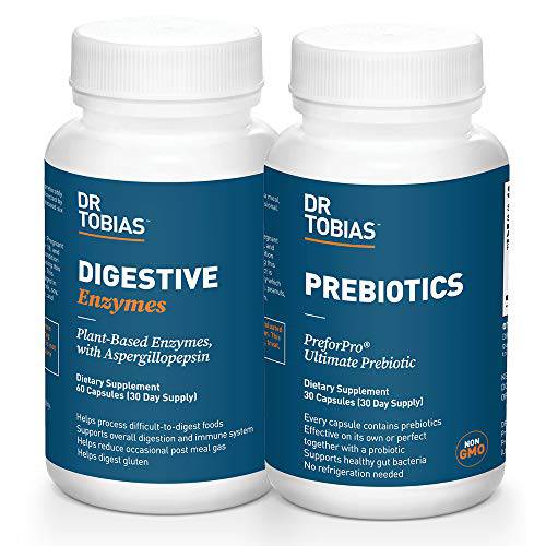 Dr. Tobias Prebiotics & Digestive Enzymes Bundle for Digestive Health