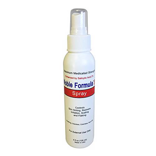 Noble Formula 1% Hydrocortisone Spray with .25% Pyrithione Zinc (Znp), 4 oz
