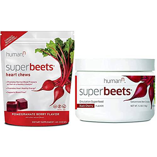humanN SuperBeets Heart Chews & SuperBeets Black Cherry