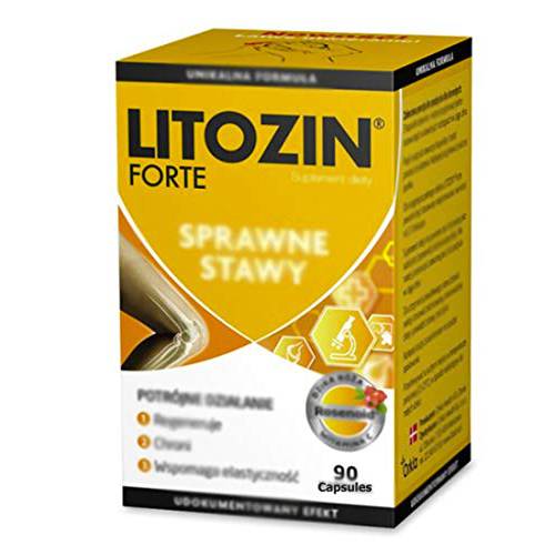 LITOZIN Forte 90 Capsules. Made in Denmark. Polish Distribution, Polish Language.