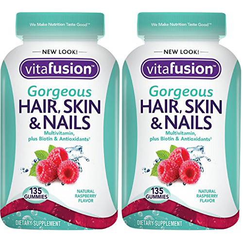 Vitafusion EHJayX Gorgeous Hair, Skin & Nails Multivitamin, 135 Count (Pack of 2)