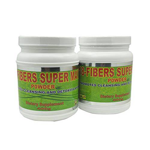 18 Fibers Super Max Promotes Detoxification and Weight Loss 400 g x Pack of 2