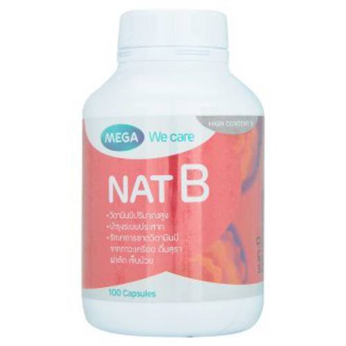 Mega We Care Nat-b Mixed Vitamin B 100 Capsules By Thaidd