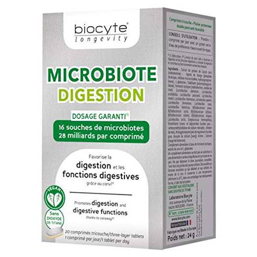Biocyte Longevity Microbiote Digestion 20 Tablets