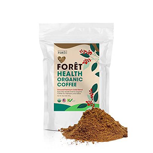 Foret Health Enema Coffee for Detox Therapy 100% Arabica Organic Lightly Roasted 1lb Bag