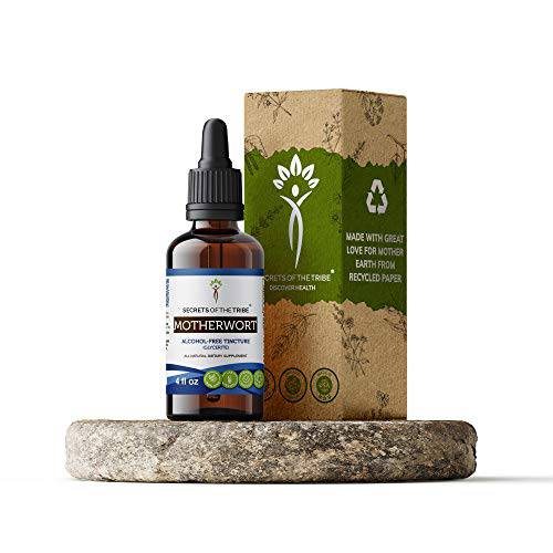 Secrets of the Tribe Motherwort Tincture Alcohol-Free Liquid Extract, Motherwort (Leonurus Cardiaca) Dried Herb (4 FL OZ)