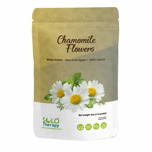 Chamomile Whole Flower, Loose Leaf, Tea Leaves, 4 oz , Chamomile Tea , Chamomile Flowers Herbal Tea , Resealable Bag , Flor De Manzanilla , Product From Egypt , Packaged in the USA