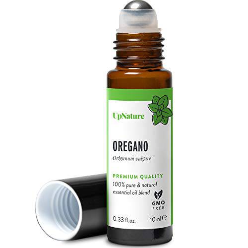 Oregano Oil Roll On Essential Oil - Oil of Oregano - Blemish & Pain Reducer, Natural Cleaner and Immune Booster, Pre-Diluted, Therapeutic Grade