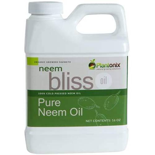Neem Bliss - Pure Neem Seed Oil Concentrate for Plants & Gardens - Made from Cold Pressed Neem Seeds with High Azadirachtin - OMRI Listed for Organic Use (64 Fl Oz)