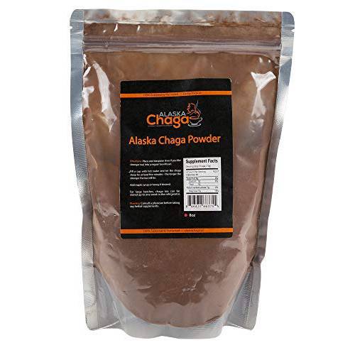 Alaska Chaga Mushroom Powder - Wild-Harvested Antioxidant Mushroom - Supports Immune System (4 oz)
