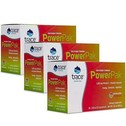 Trace Minerals – Power Pak (Watermelon) | Electrolyte Powder Packets with Vitamin C & Zinc | Powerful Hydration, Immune, Stamina & Energy Support with Essential Vitamins & Minerals (30 Packets)… (3)