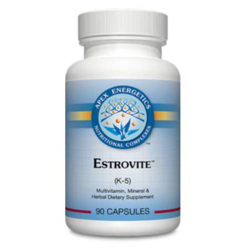 Apex Energetics Estrovite 90ct (K-5) Designed to Support Estrogen Metabolism in Females and Males | Formula Also Includes high-Potency Vitamin B6, folate, and Vitamin B12