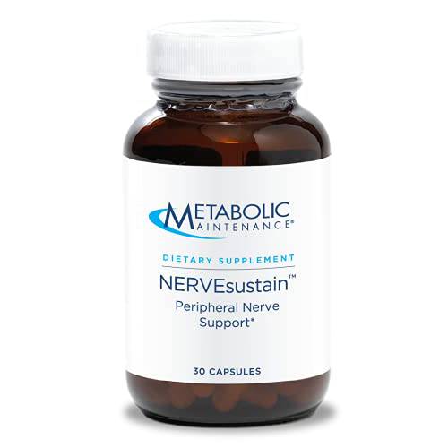 Metabolic Maintenance NERVEsustain - Peripheral Nerve + Homocysteine Support - Magnesium, B Vitamins with Methyl B12 + Folate (30 Capsules)