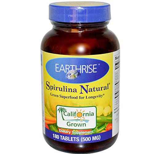 Earthrise Spirulina, 500 mg, 180 Tabs