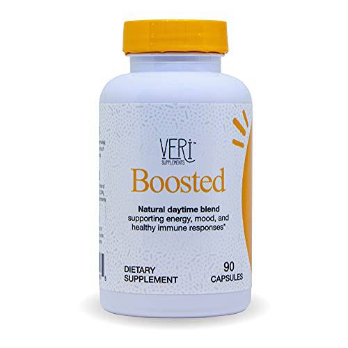 Veri Supplements Boosted - Vitamin D Immune Support Supplement with Vitamin C and Zinc - Energy & Mood Support for So Much More Than an ’Immune Boost’ - Elderberry Supplement - 90 Gluten Free Capsules