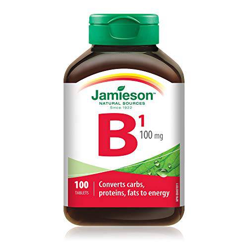 Jamieson Vitamin B1 (Thiamine) 100 mg, 100 Tablets