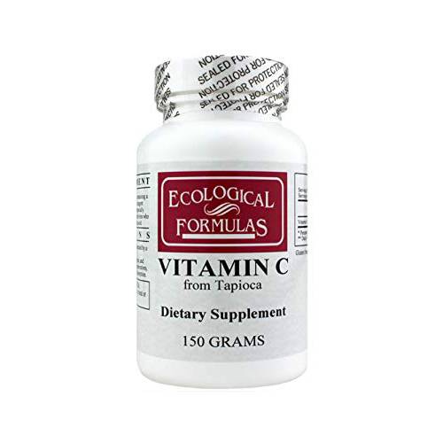 Ecological Formulas Vitamin C Powder, White, 150 Gram