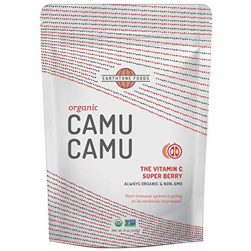 Camu Camu Powder Organic (8 oz) | Premium Peruvian USDA & Paleo Certified Raw Camu Berry - Natural Vitamin C