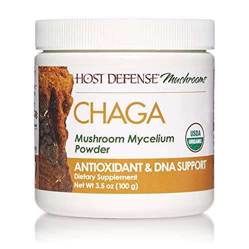 Host Defense, Chaga Powder, Antioxidant Support, Mushroom Supplement, 3.5 oz, Plain