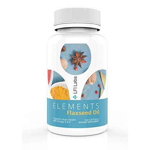 Organic Flaxseed Oil — Essential Omega 3 6 9 Fatty Acids — High Potency 1000mg Flax Oil Softgels for Cardiovascular, Brain, and Immune Support Plus Healthy Hair, Skin, and Nails — Gluten Free, Non-GMO