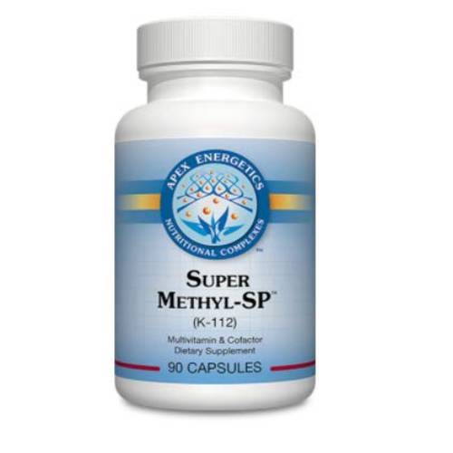 Apex Energetics Super Methyl-SP 90ct (K-112) Supports methylation Reactions, Important for Metabolism of homocysteine, by Providing a Combination of targeted nutrients and cofactors