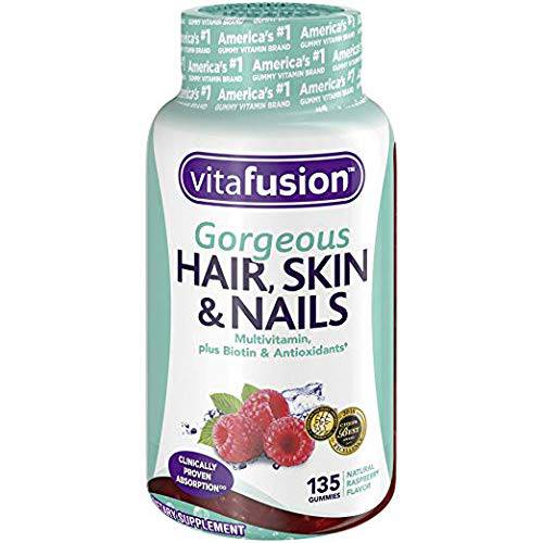 Vitafusion Gorgeous Hair, Skin & Nails Multivitamin Gummy Vitamins, 135ct (2pack)
