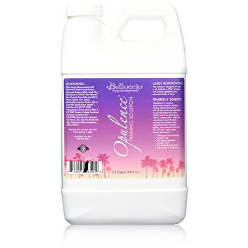 1/2 Gallon (2 Quarts) of Opulence by Belloccio, a Superior Premium DHA Sunless Tanning Solution