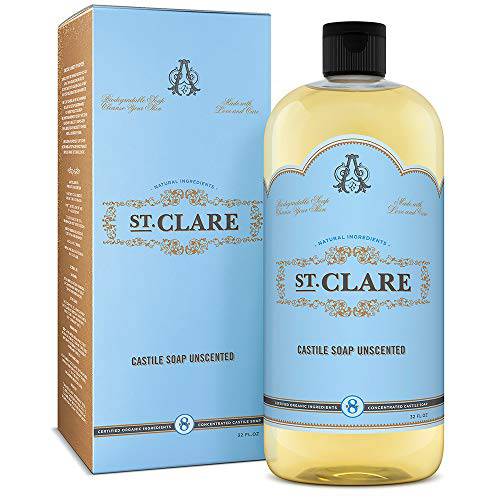St Clare Castile Soap Unscented 32 ounce.