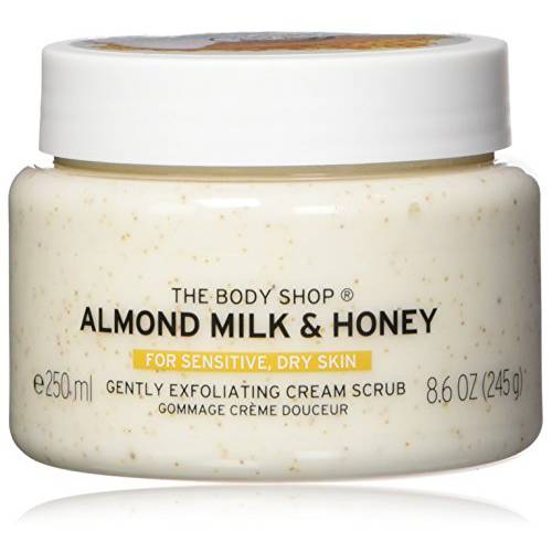 The Body Shop Almond Milk & Honey Body Scrub Exfoliator - 250ml