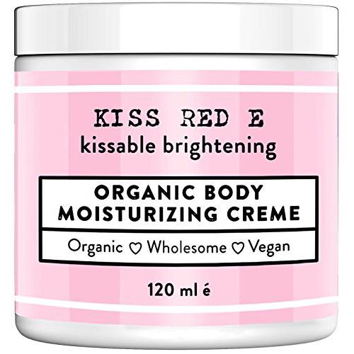 KissRedE Best Anti Aging Body Cream. Moisturizing Cream for Face Hands Body. Natural Anti Aging Cream Dry Skin - Vegan Organic 4 OZ