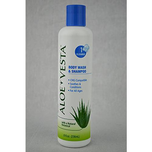 Aloe Vesta 2-n-1 Body Wash and Shampoo 8 oz - Pack of 12