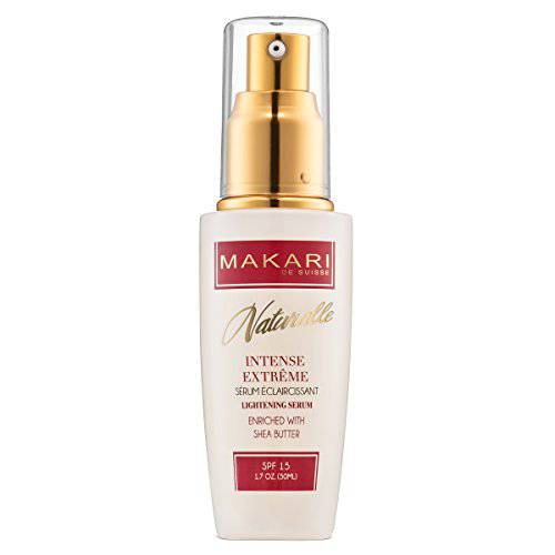 Makari Intense Extreme Toning Spot Treatment Serum SPF15 (1.7 oz) | Skin-Rejuvenating Serum with Shea Butter for Dry to Normal Skin Types | Helps Fade Blemishes, Soothe Wrinkles, and Brighten Skin