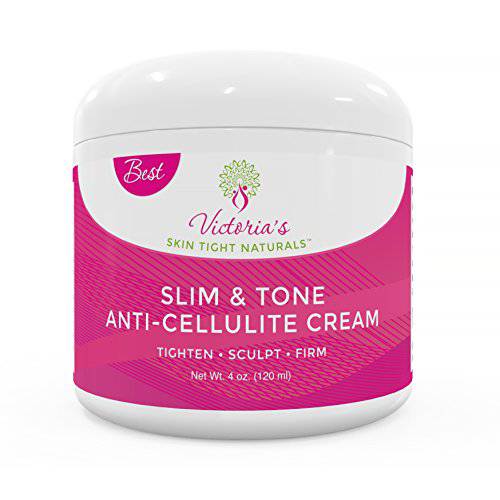Slim & Tone Anti Cellulite Cream Firming Lotion Botanical Defense Skin Tightening Reduce Sagging Loose Skin Dimples Buttocks Legs Stomach Plus Exclusive Diet and Recipe Guide FREE