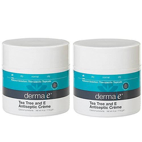 Derma E - Tea Tree and E Antiseptic Creme Treatment - 4 oz (2 Pack)