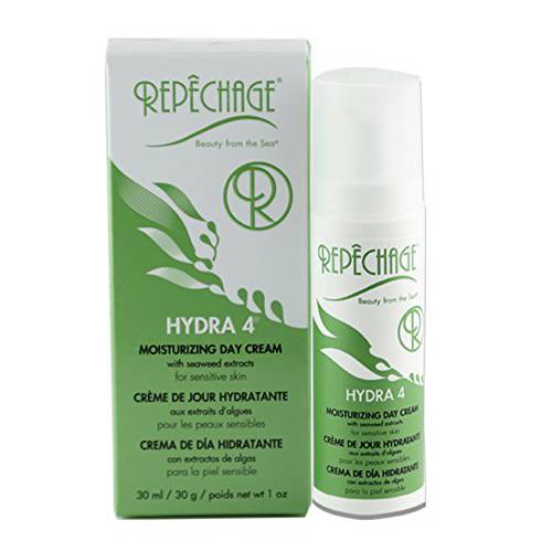 Repechage Hydra 4 Day Protection Cream Age Defying Face Lotion with Antioxidants + Hyaluronic Acid + Retinol + Vitamin E + Vitamin C + Squalane + Lactic Acid for Sensitive and Dry Skin - 1.7 oz