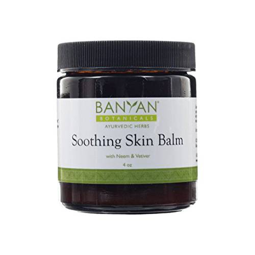 Banyan Botanicals Soothing Skin Balm - Certified Organic, 4 oz - Neem and Vetiver Supporting the Natural Healing Process of Red, Irritated Skin, and Scaly, Dry Rashes