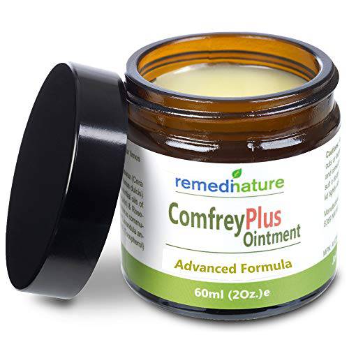 Remedinature Comfrey Plus Ointment, Natural Body Muscle Joint Skin Balm, 2 Ounce