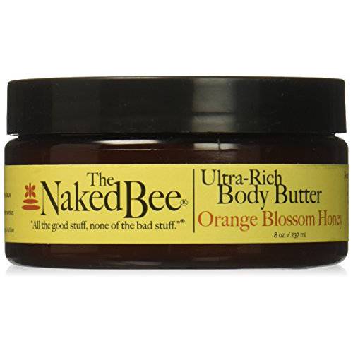 The Naked Bee Orange Blossom Honey Ultra-Rich Body Butter, 8 Oz