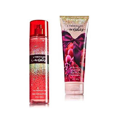 Bath & Body Works - Signature Collection – A Thousand Wishes- Gift Set- Fine Fragrance Mist & Ultra Shea Body Cream