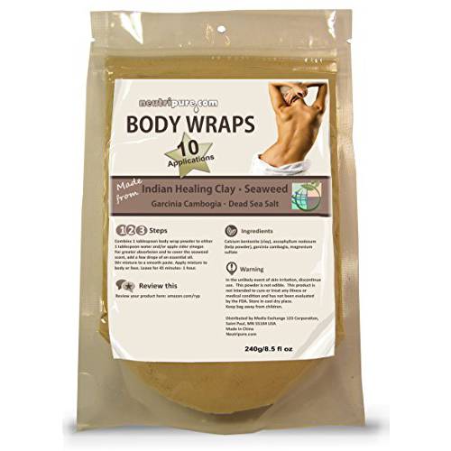DIY Body Wrap: SPA Formula for Home Use: Seaweed, Healing Clay, Garcinia Cambogia, and Dead Sea Salt