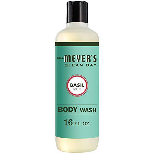 Mrs. Meyer’s Clean Day Moisturizing Body Wash, Cruelty Free and Biodegradable Formula, Basil Scent, 16 oz