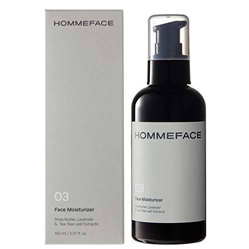HommeFace Men’s Daily Face Moisturizer, 5.07 fl. oz. - Hydrating & Nourishing Facial Lotion for Men with Collagen, Witch Hazel & Cica Extracts, Lightweight, Alcohol-Free